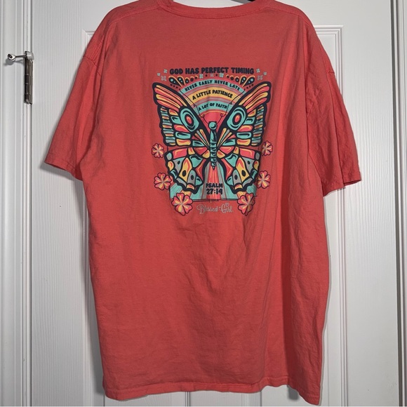 4 SHIRT BUNDLE Blessed Girl/Simply Southern Tshirt Summer Tops Graphic Tees - Picture 4 of 9